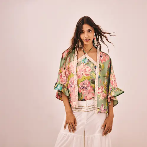 NKN - Kimono Estampado Mujer