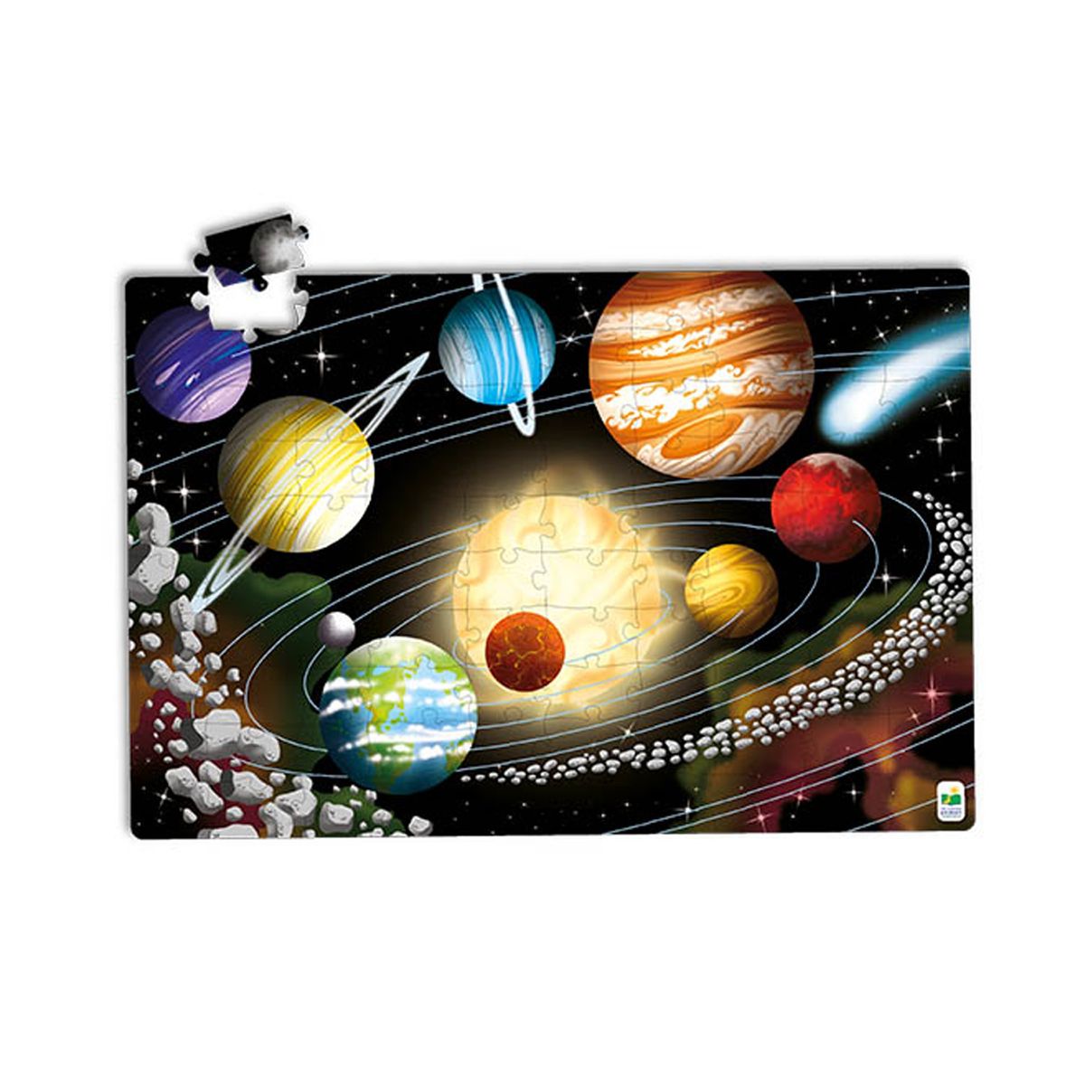 MIR - Puzzle Glow In The Dark Space (100 Pcs) Mir