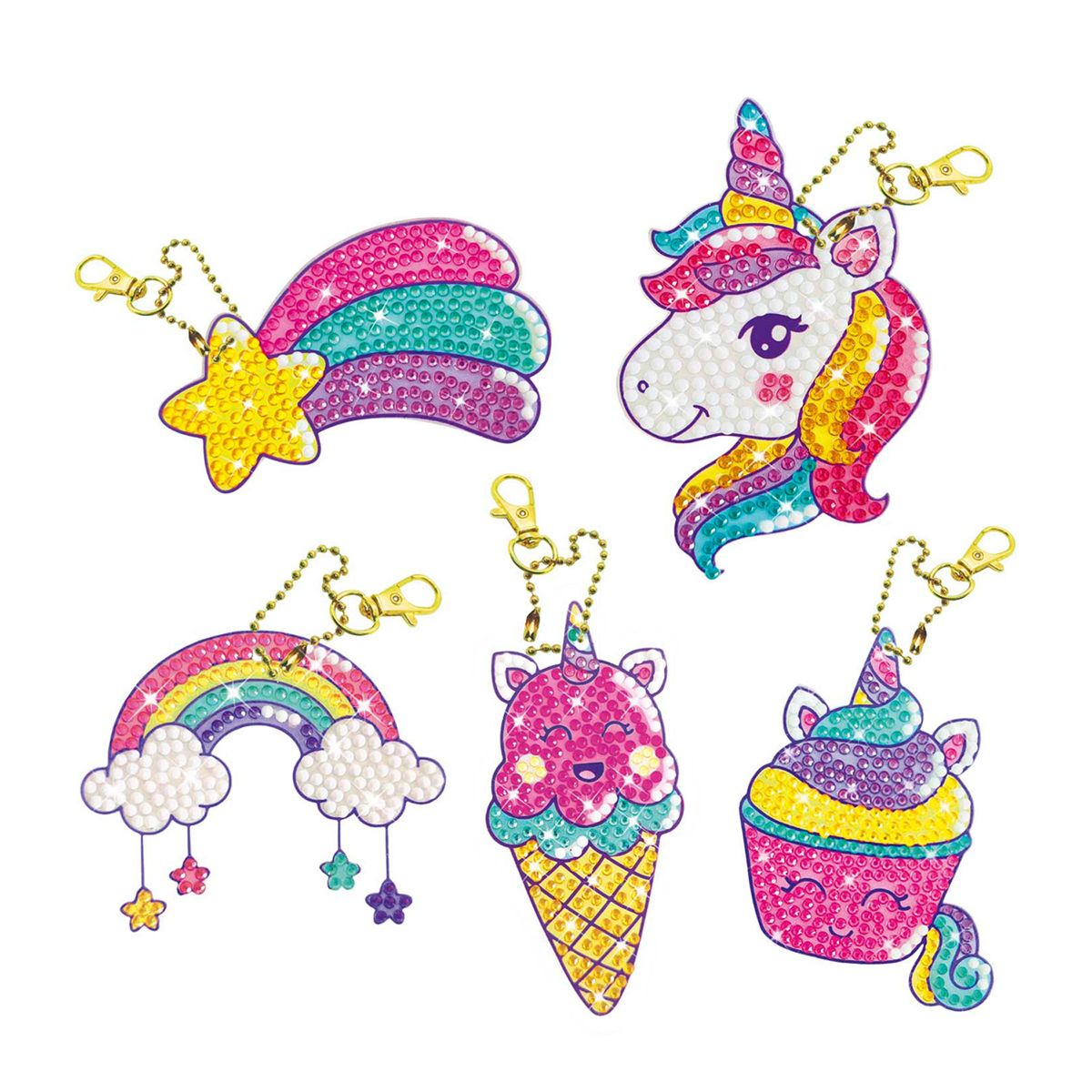 MIR - Diamondz Keychain Set Unicorn Mir