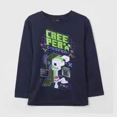 MINECRAFT - Polera Algodón Niño