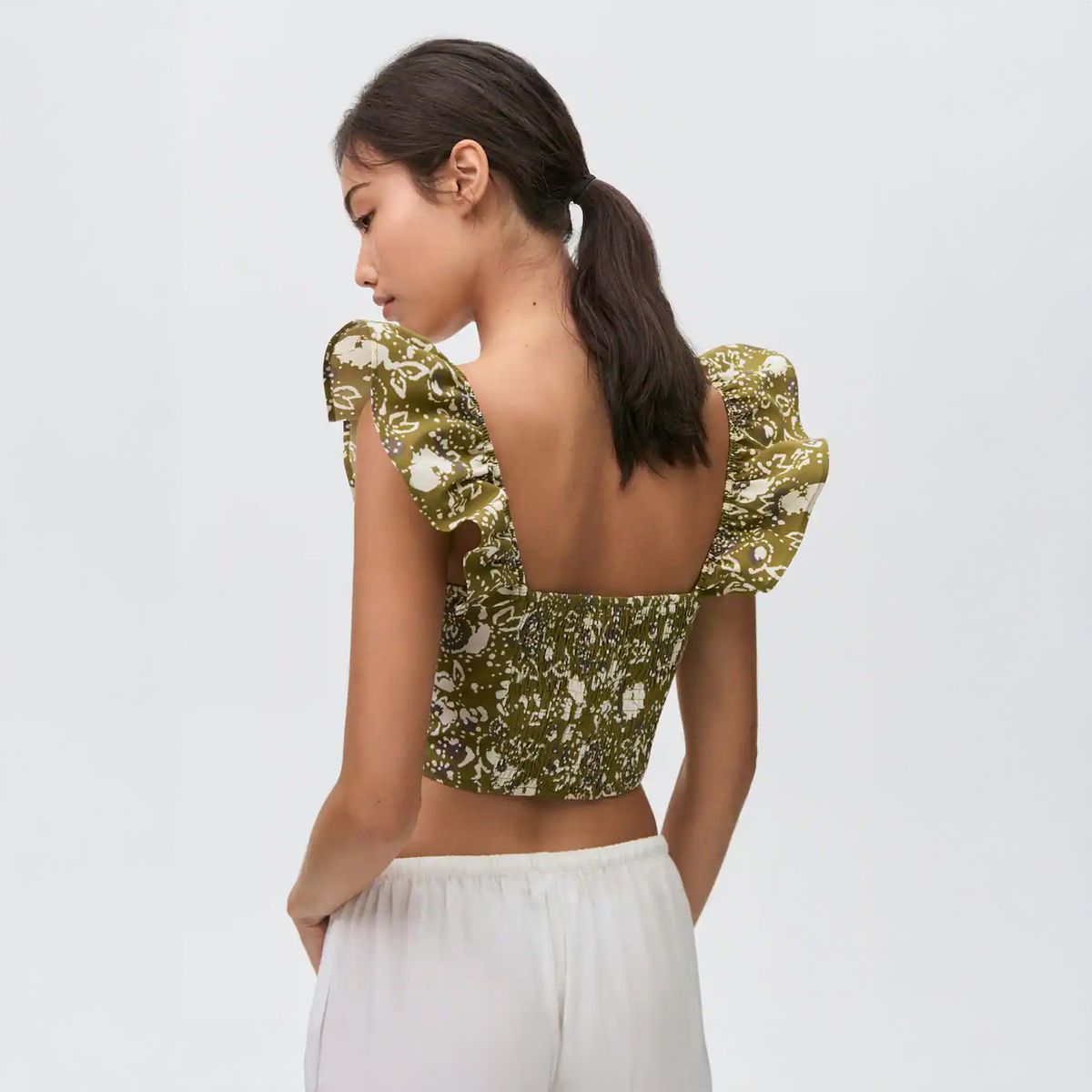 MANGO TEEN - Top Drapeado Mujer Mango Teen