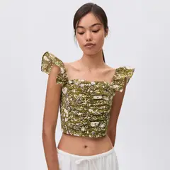 MANGO TEEN - Top Drapeado Mujer