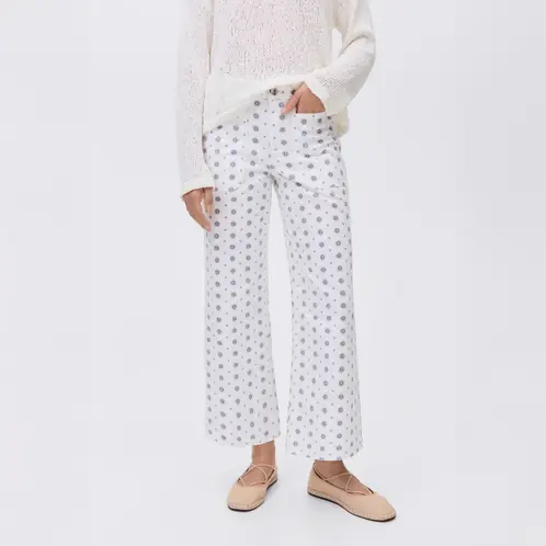 MANGO TEEN - Jeans Rectos Estampados Mujer