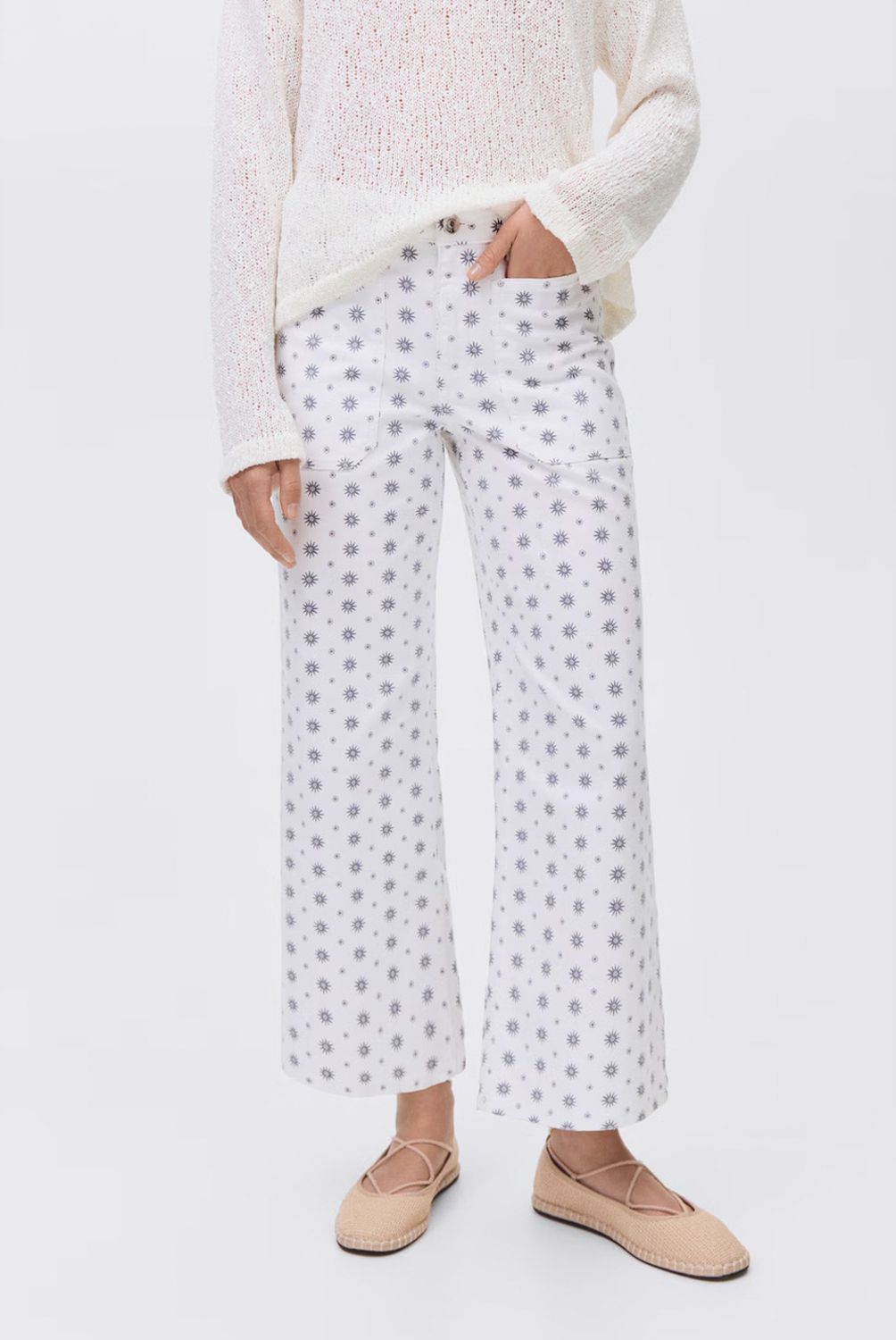 MANGO TEEN - Jeans Rectos Estampados Mujer Mango Teen