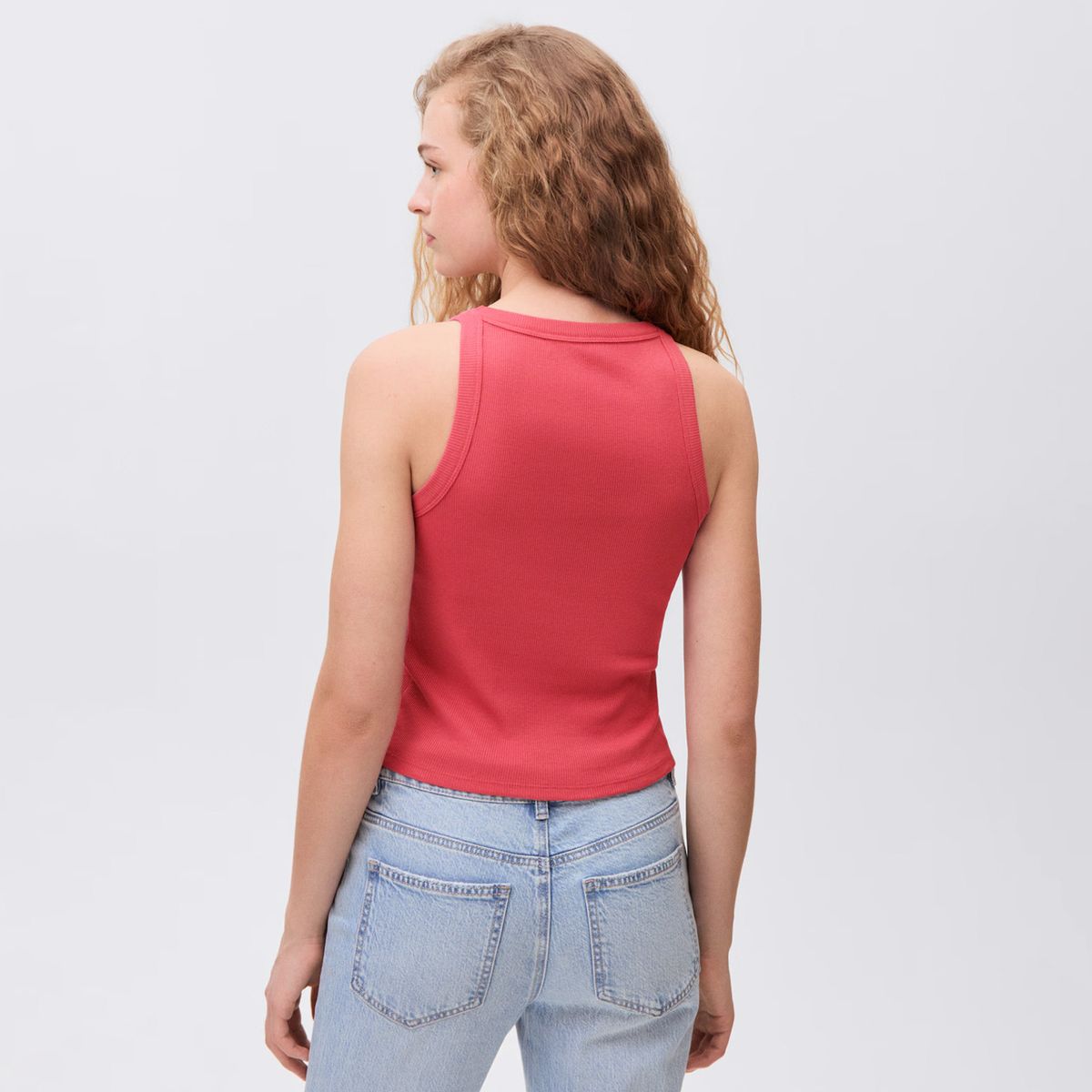 MANGO TEEN - Top Crop Estampado Mujer Mango Teen