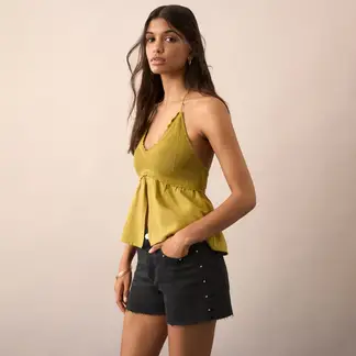 MANGO TEEN - Shorts Vaqueros Tachuelas Mujer