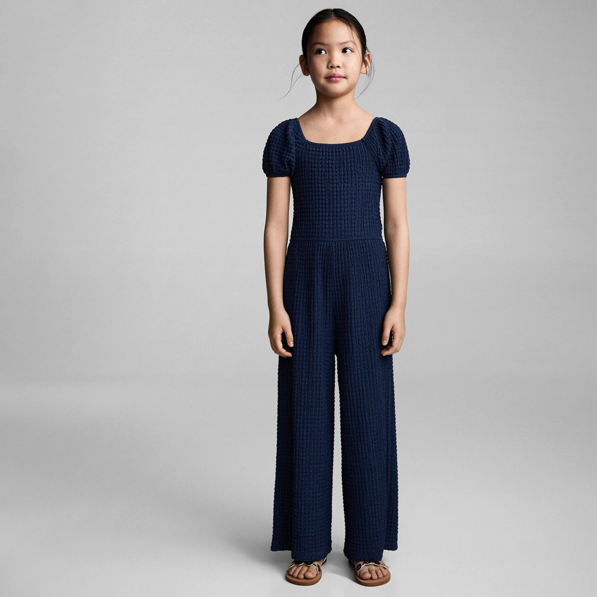 MANGO KIDS - Mono Largo Textura Niña Mango Kids