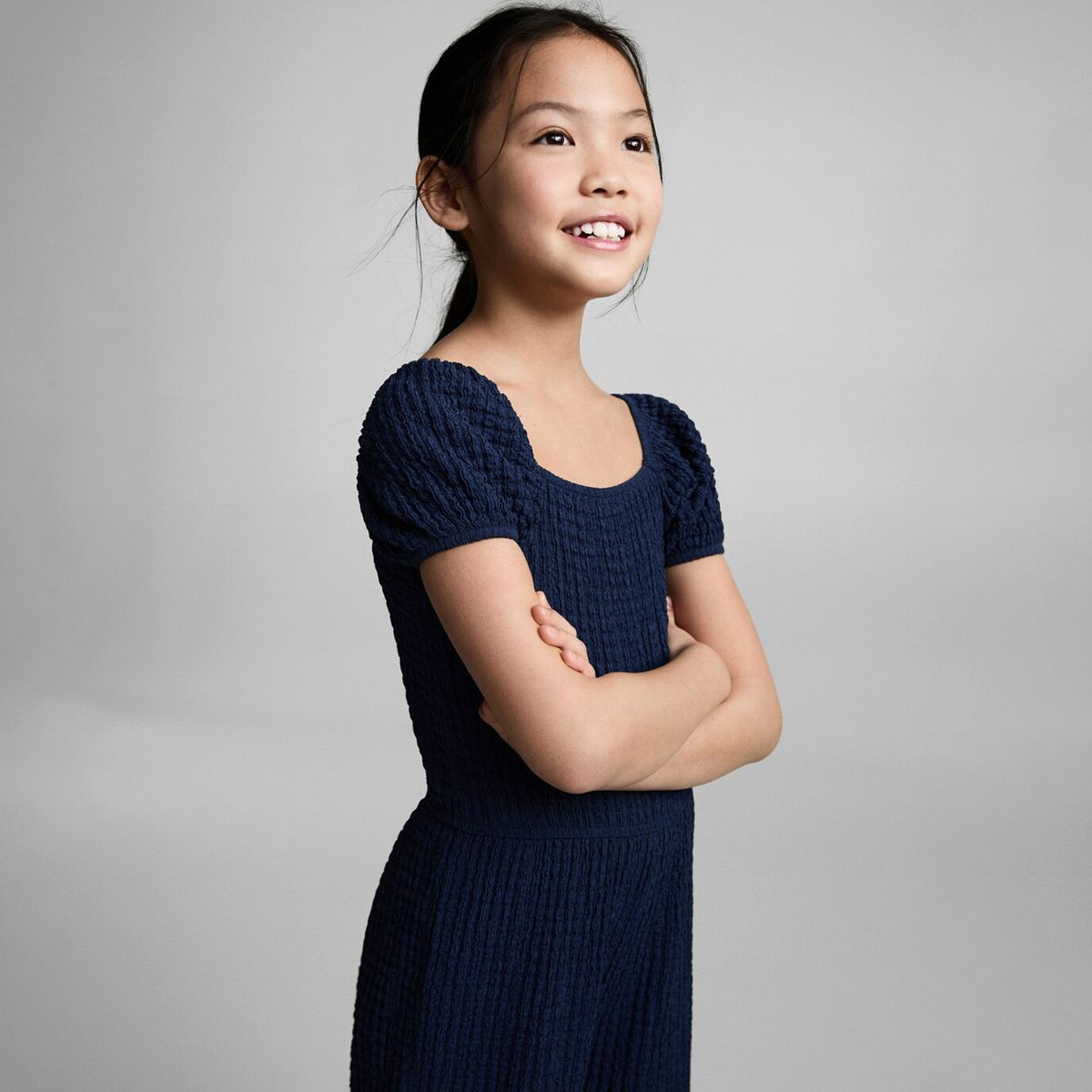 MANGO KIDS - Mono Largo Textura Niña Mango Kids