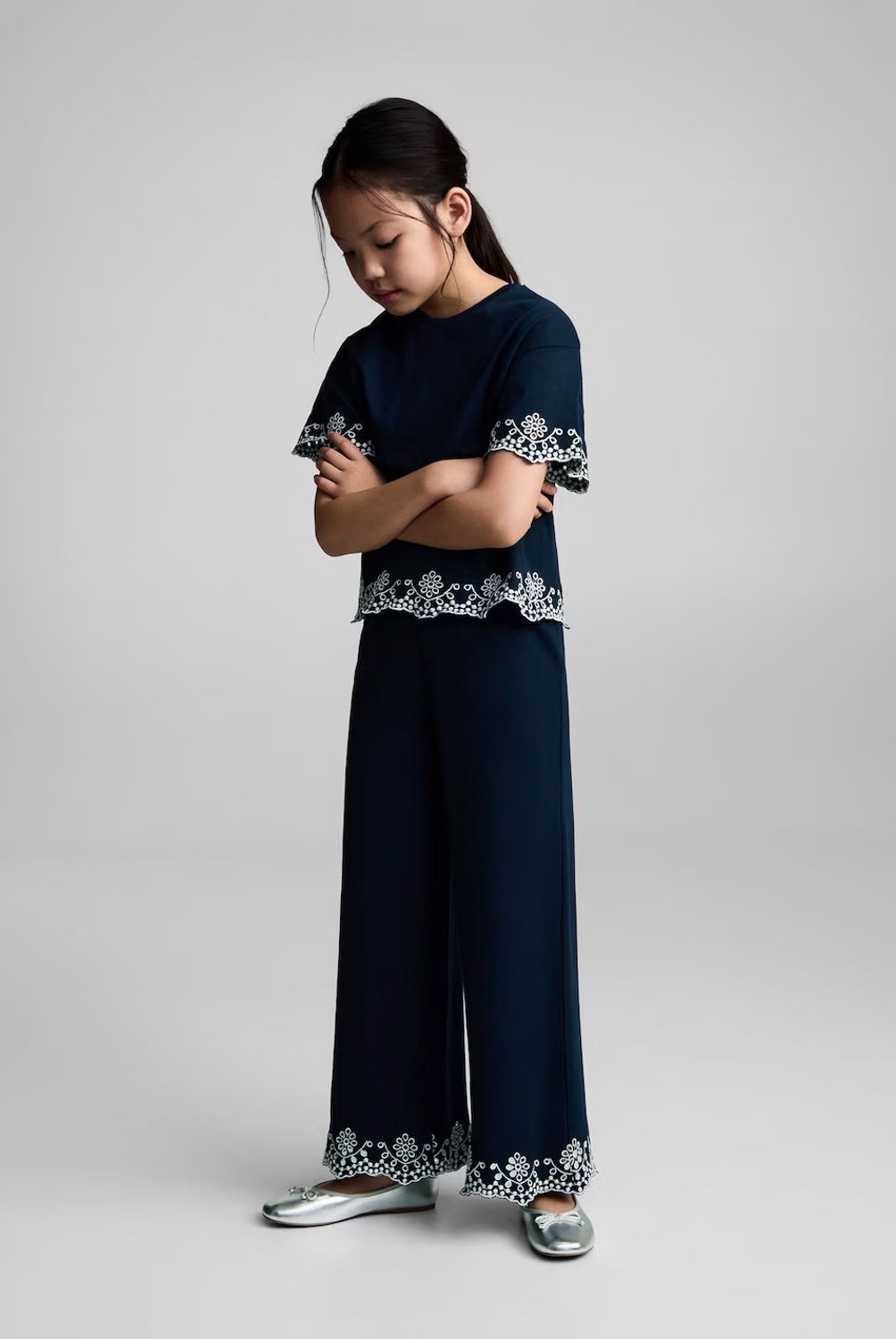 MANGO KIDS - Camiseta Algodón Bordado Suizo Niña Mango Kids