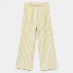 MANGO KIDS - Pantalón Textura Rayas Niña