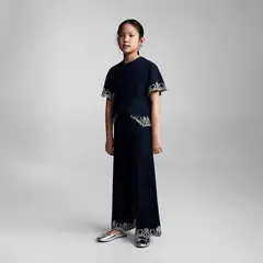 MANGO KIDS - Pantalón Algodón Bordado Suizo Niña