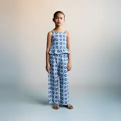MANGO KIDS - Blusa Estampada Volante Niña