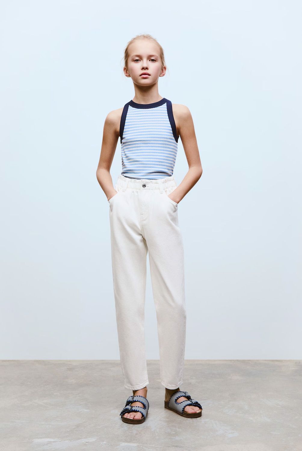 MANGO KIDS - Top Rayas Algodón Niña Mango Kids