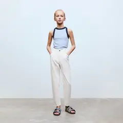 MANGO KIDS - Top Rayas Algodón Niña