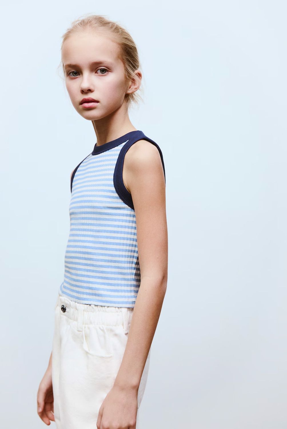 MANGO KIDS - Top Rayas Algodón Niña Mango Kids