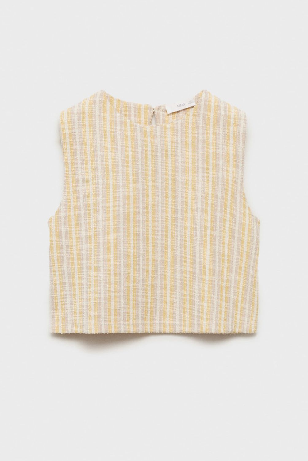 MANGO KIDS - Polera Rayas Textura Niña Mango Kids