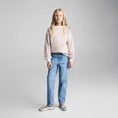 MANGO KIDS - Polerón Algodón Rayas Niña