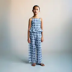 MANGO KIDS - Pantalón Recto Estampado Niña