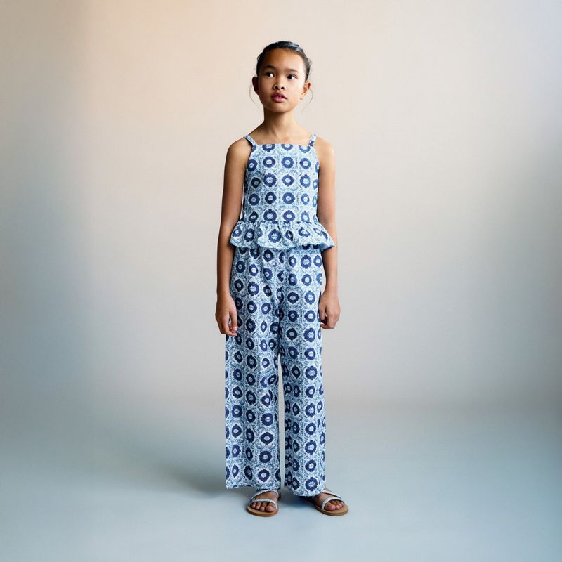 MANGO KIDS - Pantalón Recto Estampado Niña Mango Kids