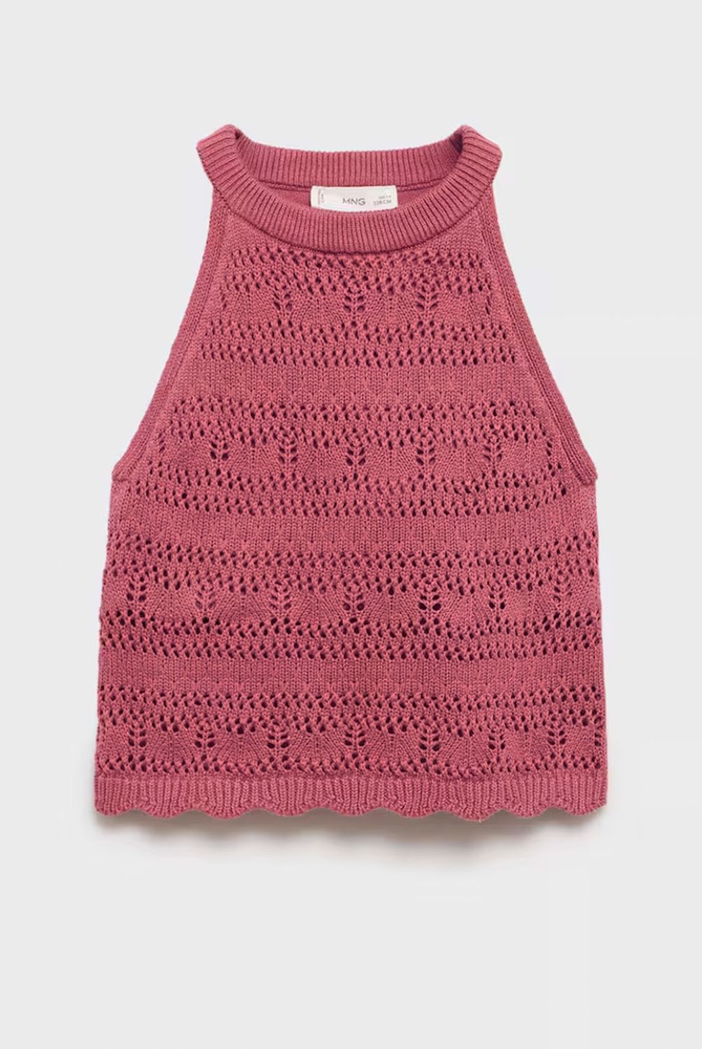 MANGO KIDS - Top Punto Calado Algodón Niña Mango Kids