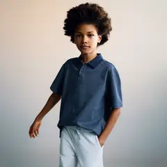 MANGO KIDS - Polo Rayas Algodón Niño