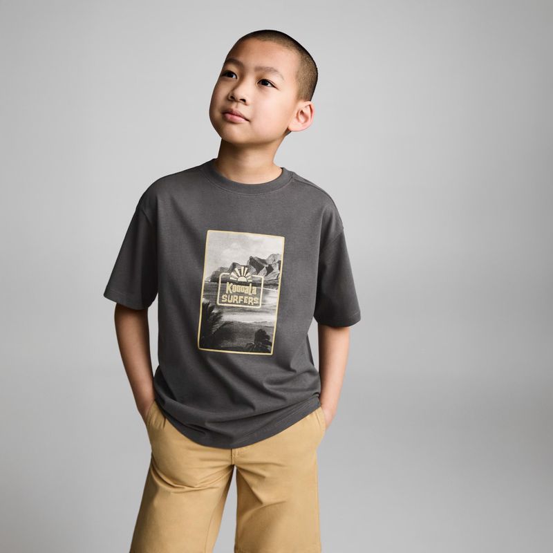 MANGO KIDS - Polera Algodón Estampado Niño