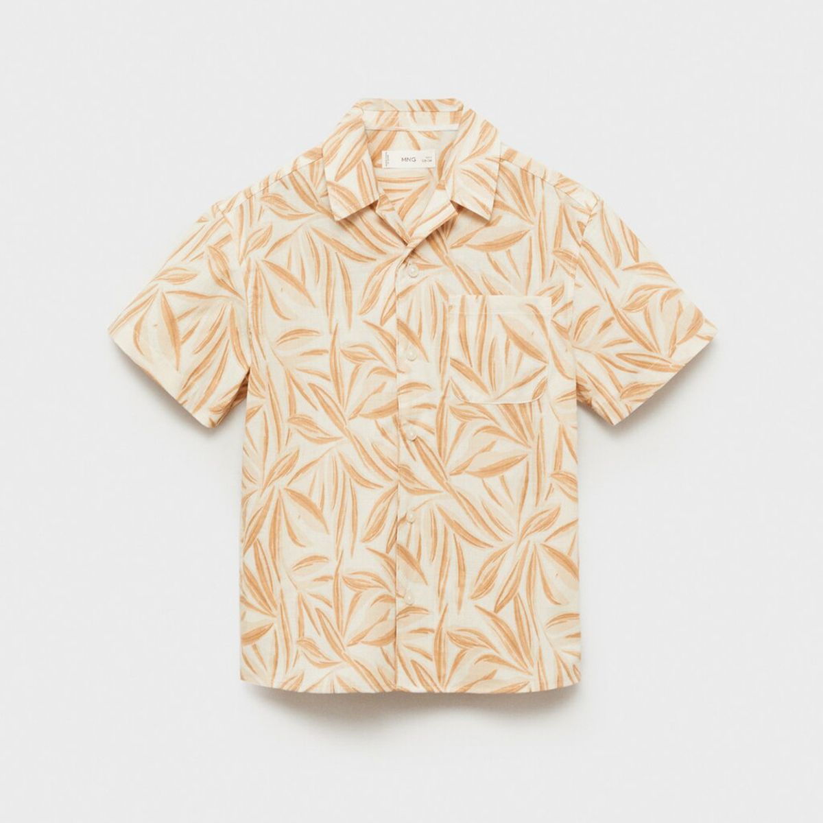 MANGO KIDS - Camisa Algodón Manga Corta Niño Mango Kids