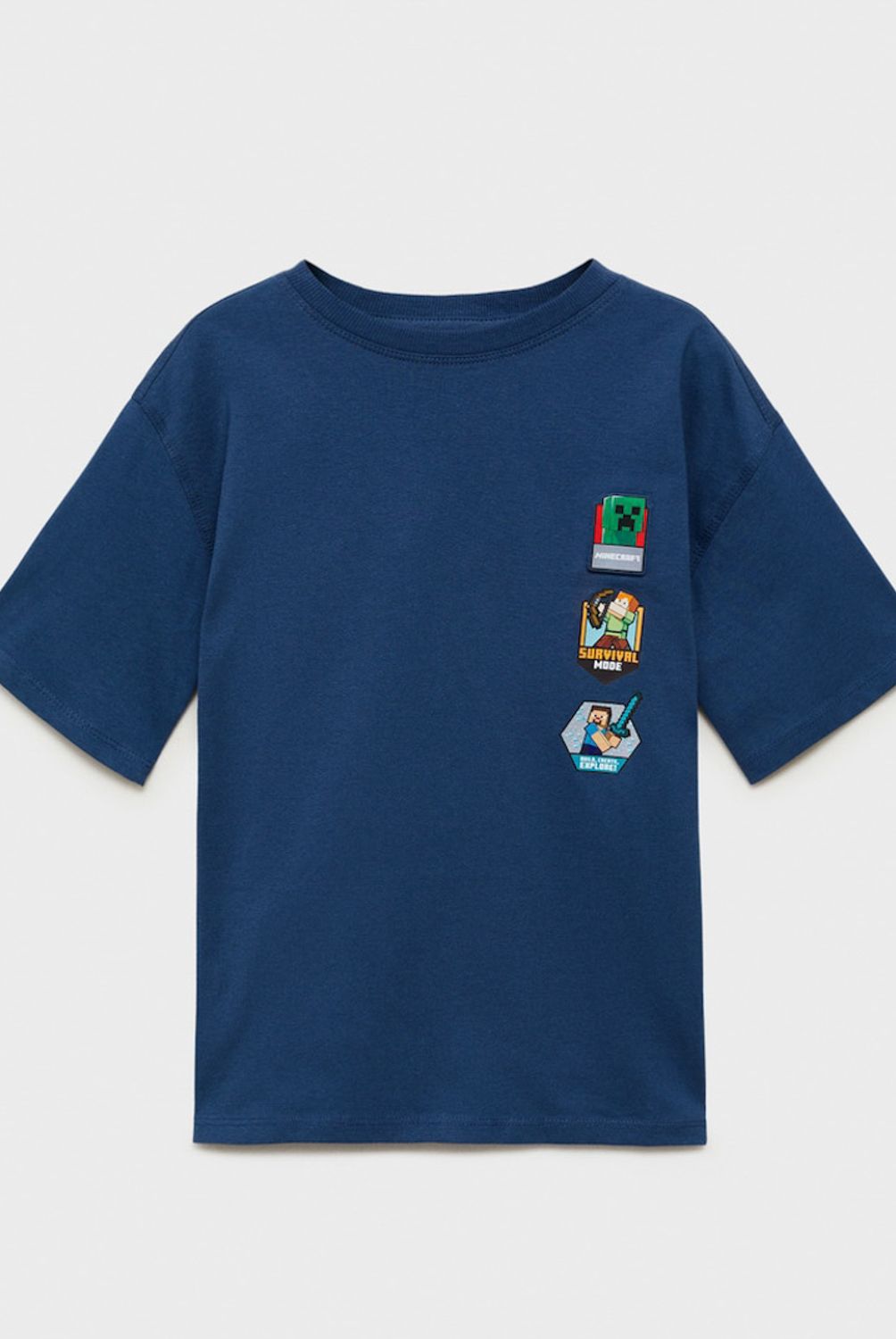 MANGO KIDS - Polera Algodón Minecraft Niño Mango Kids