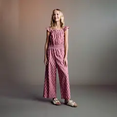 MANGO KIDS - Enterito Largo Estampado Niña