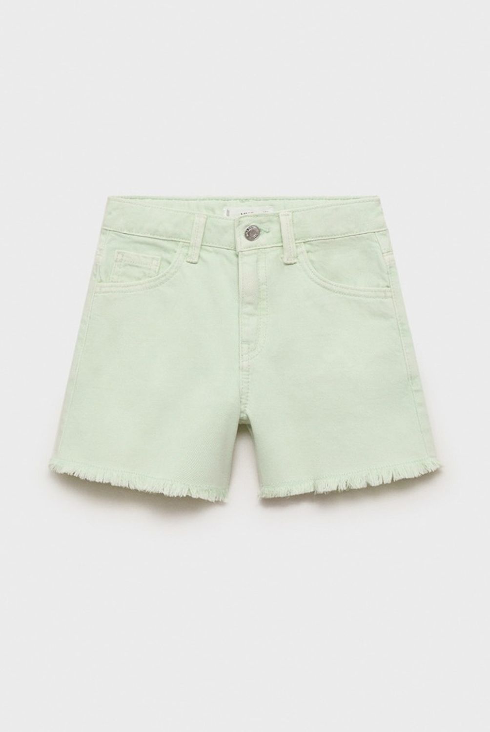 MANGO KIDS - Shorts Vaqueros Bajo Deshilachado Niña Mango Kids