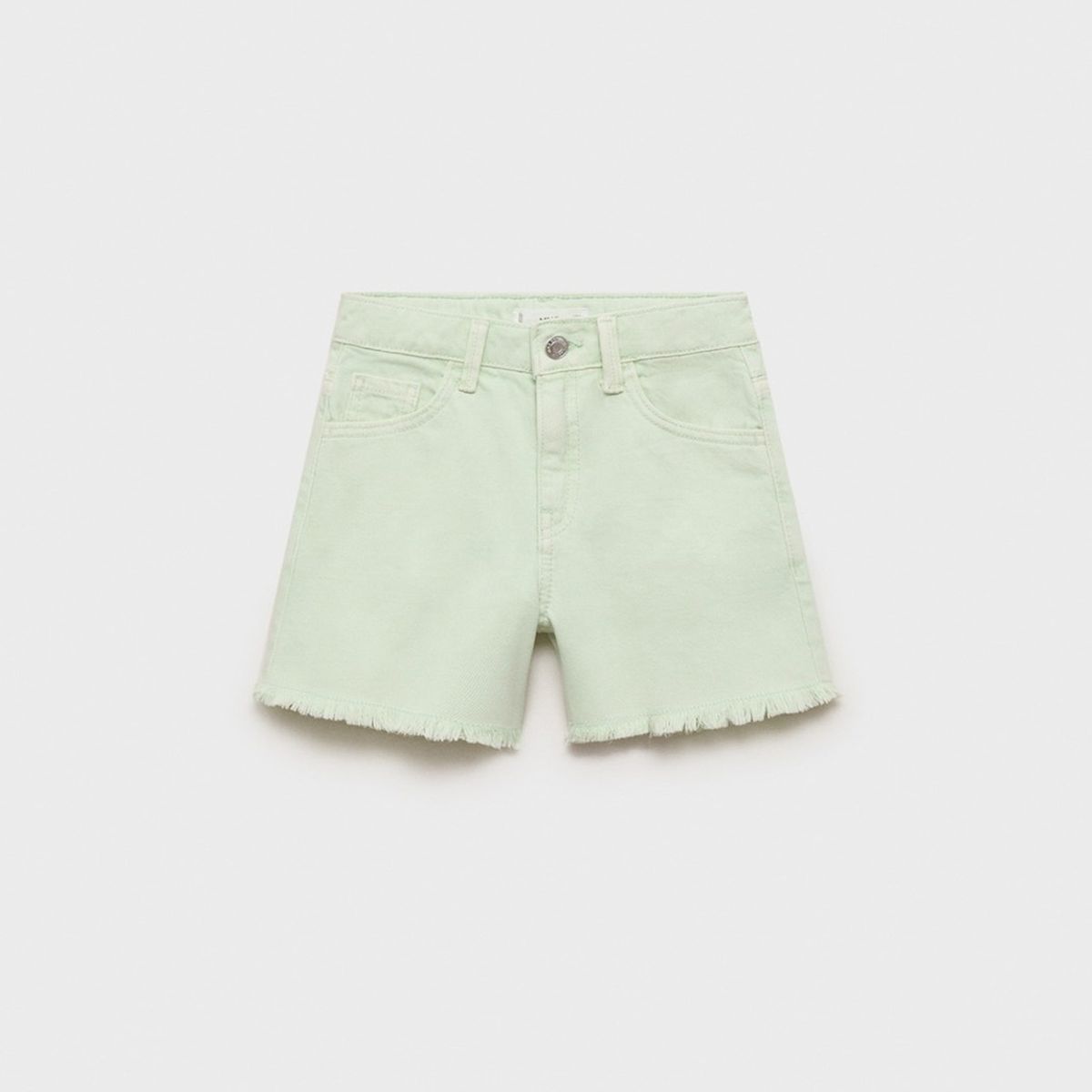 MANGO KIDS - Shorts Vaqueros Bajo Deshilachado Niña Mango Kids