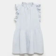 MANGO KIDS - Vestido Bordados Volantes Niña