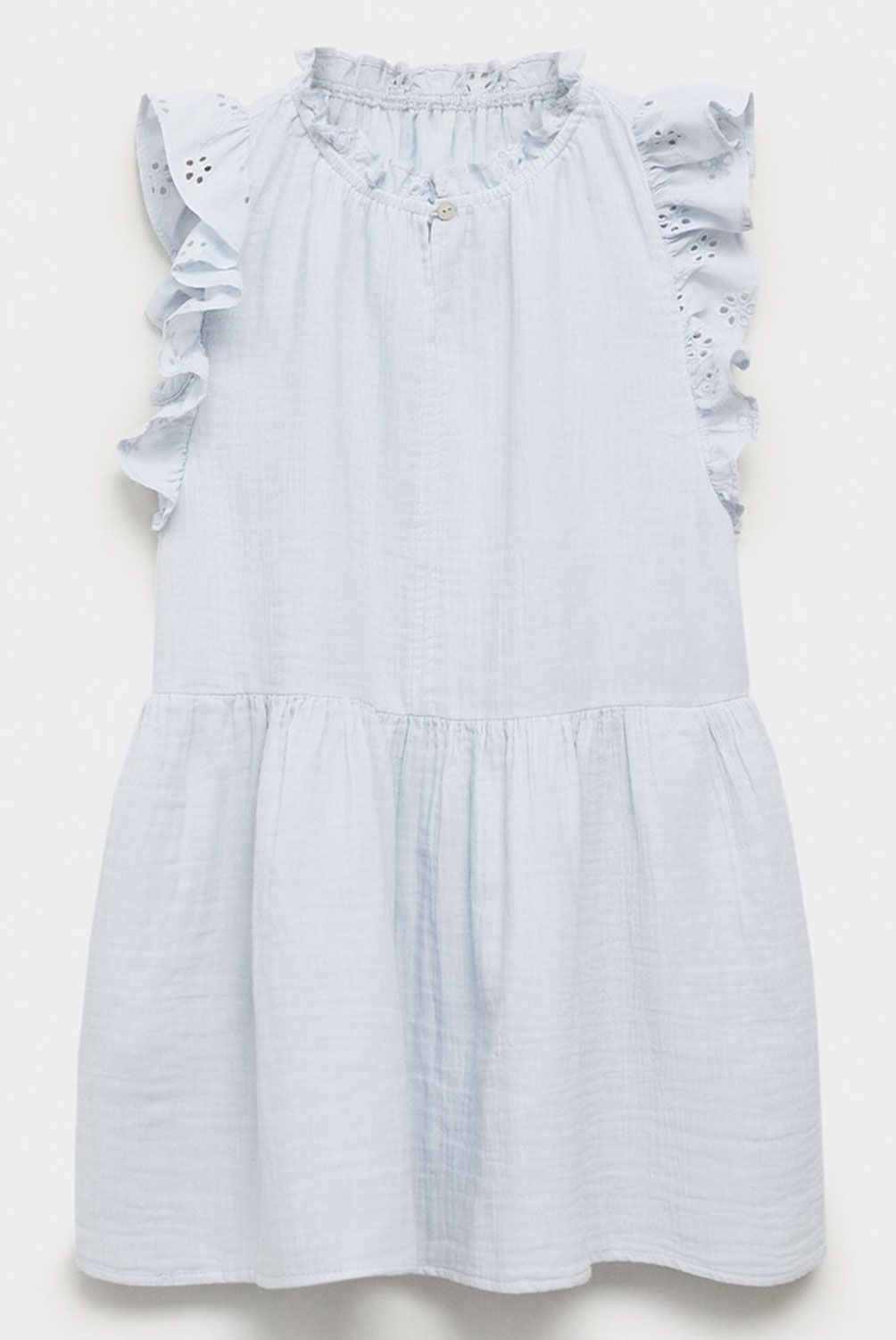MANGO KIDS - Vestido Bordados Volantes Niña Mango Kids