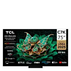 TCL - Smart Tv Mini LED 75" UHD 4K C7K