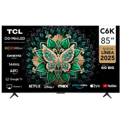 TCL - Smart Tv Mini LED 85" UHD 4K C6K