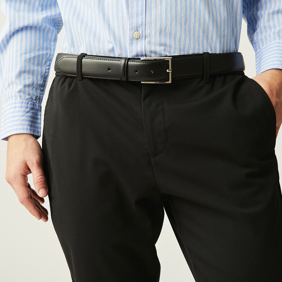 BASEMENT - Cinturón Cuero Hombre  Basement