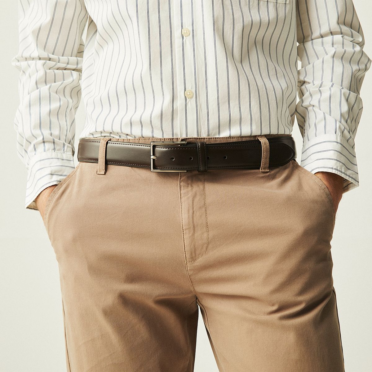 BASEMENT - Cinturón Cuero Hombre  Basement