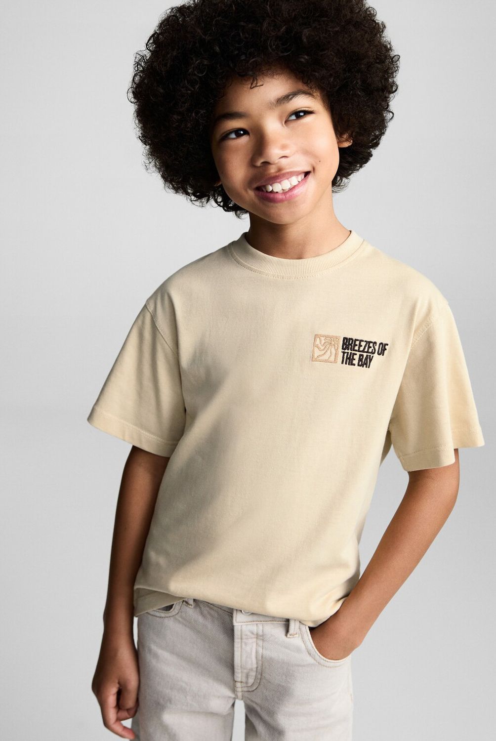 MANGO KIDS - Polera Algodón Estampada Niño Mango Kids