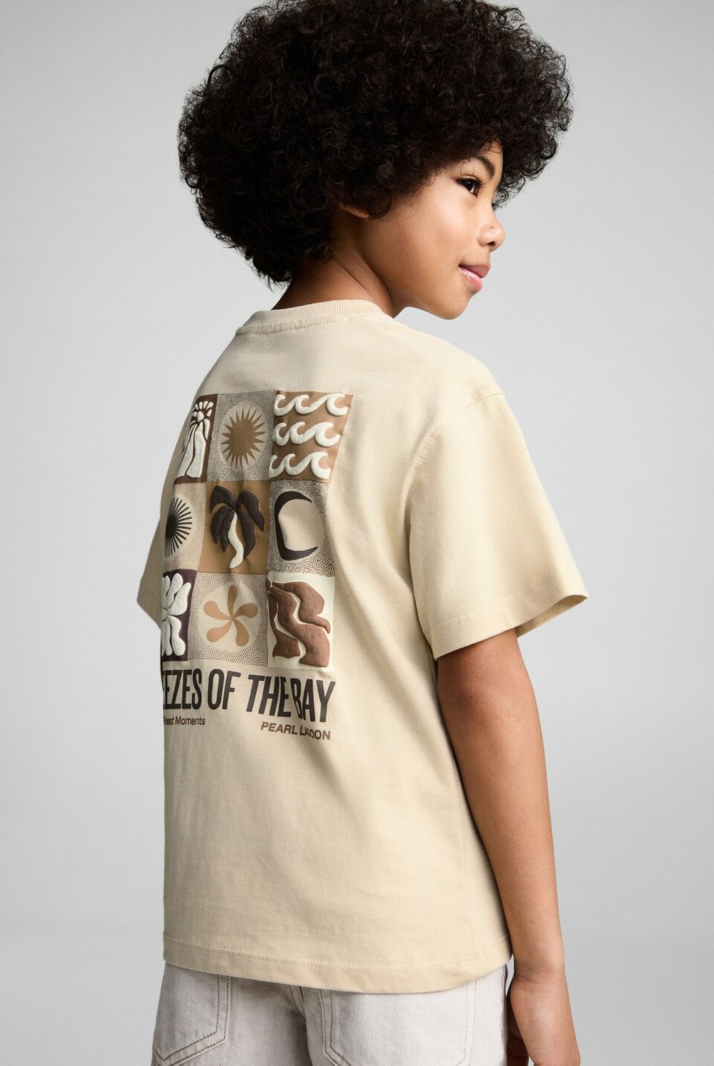 MANGO KIDS - Polera Algodón Estampada Niño Mango Kids