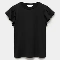 MANGO KIDS - Polera Volantes Manga Corta Niña