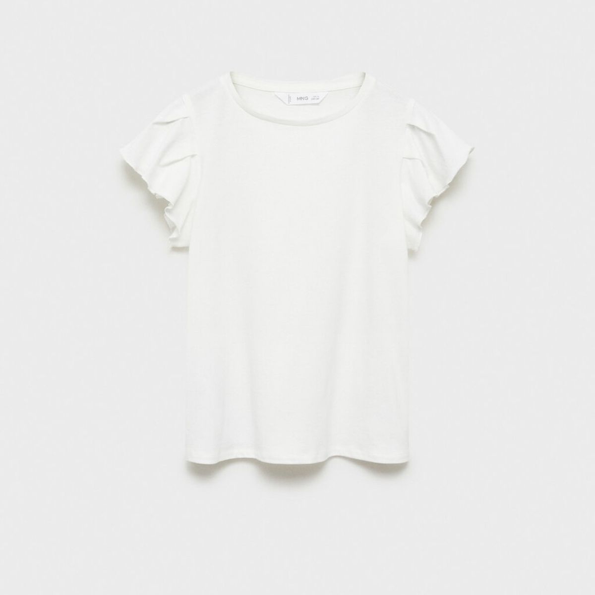 MANGO KIDS - Polera Volantes Manga Corta Niña Mango Kids