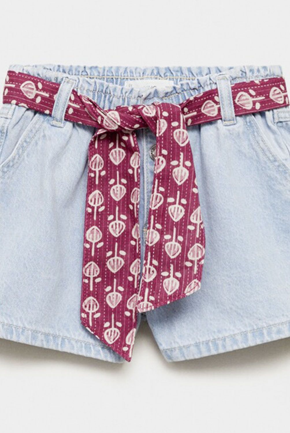 MANGO KIDS - Shorts Vaqueros Lazo Niña Mango Kids