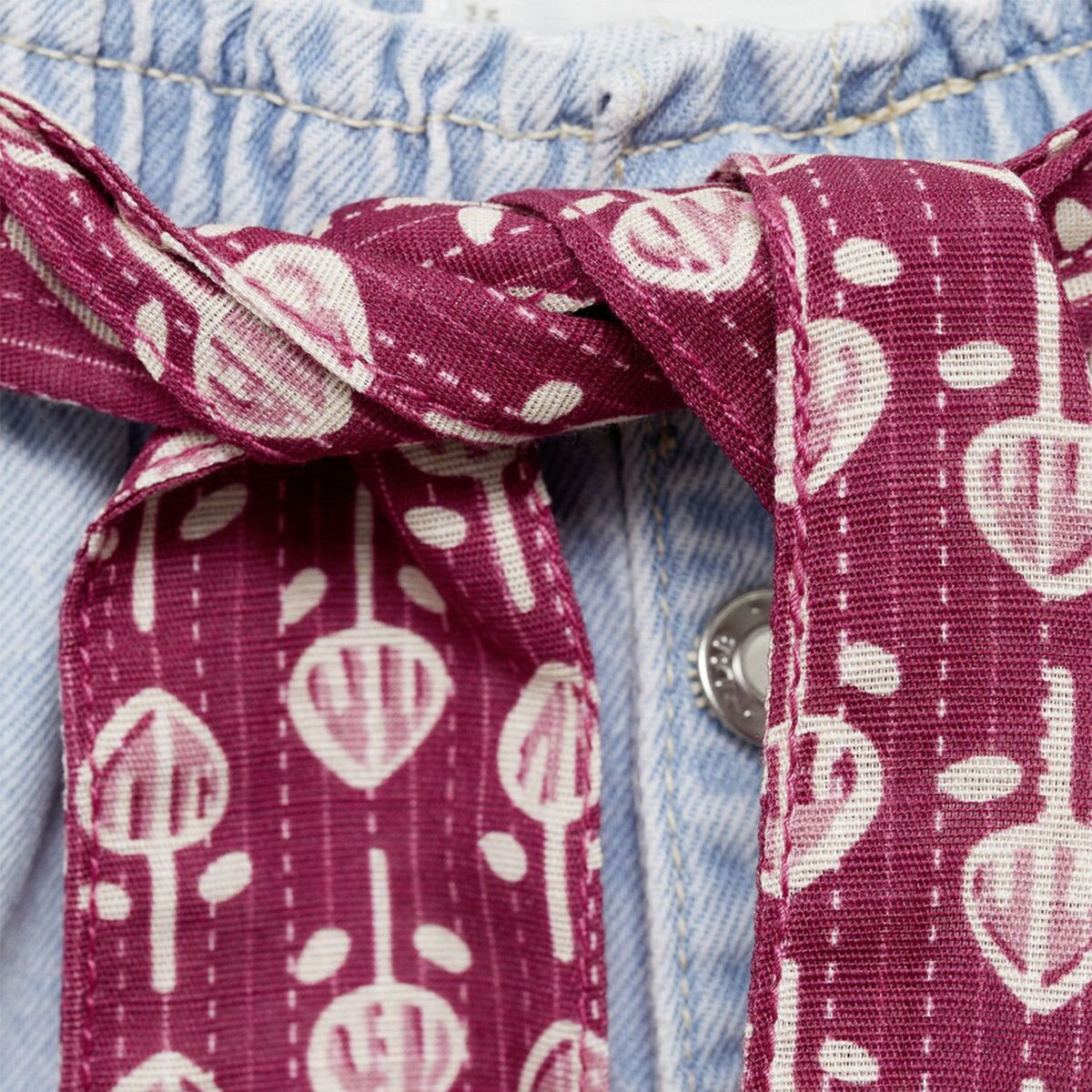 MANGO KIDS - Shorts Vaqueros Lazo Niña Mango Kids