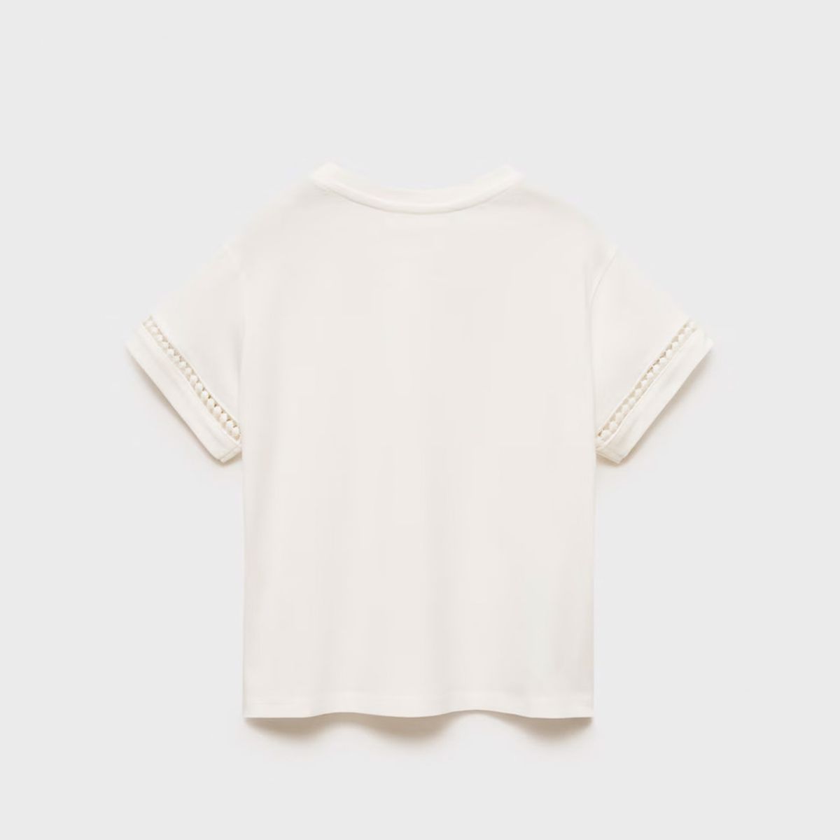 MANGO KIDS - Polera Detalles Calados Niña Mango Kids