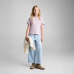 MANGO KIDS - Polera Detalles Calados Niña