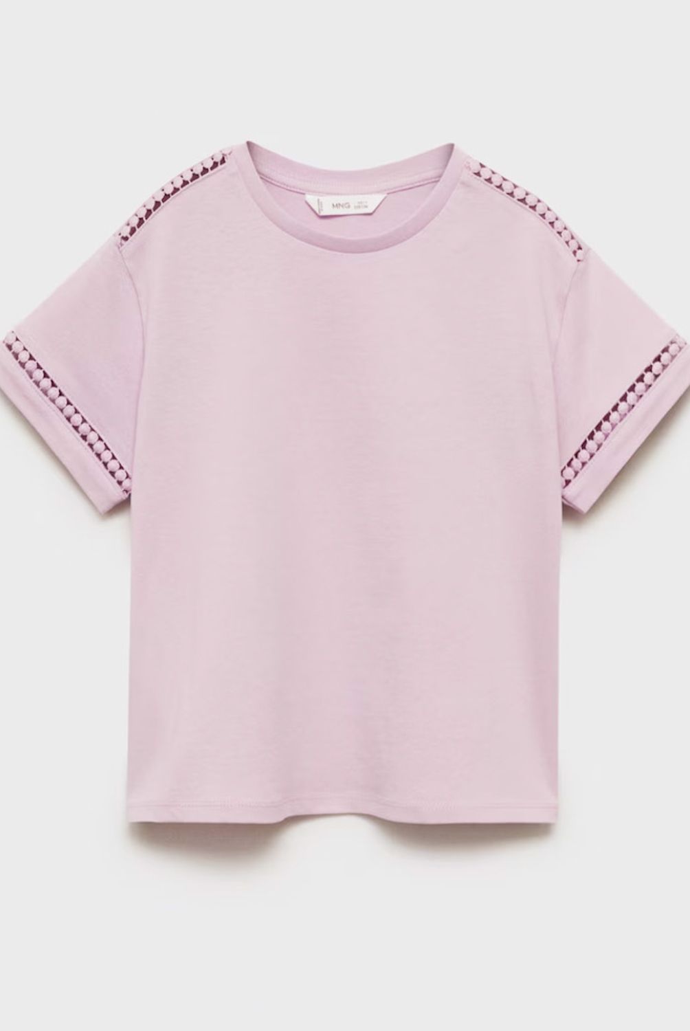 MANGO KIDS - Polera Detalles Calados Niña Mango Kids