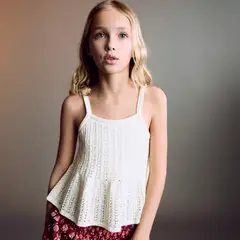 MANGO KIDS - Top Punto Calado Niña