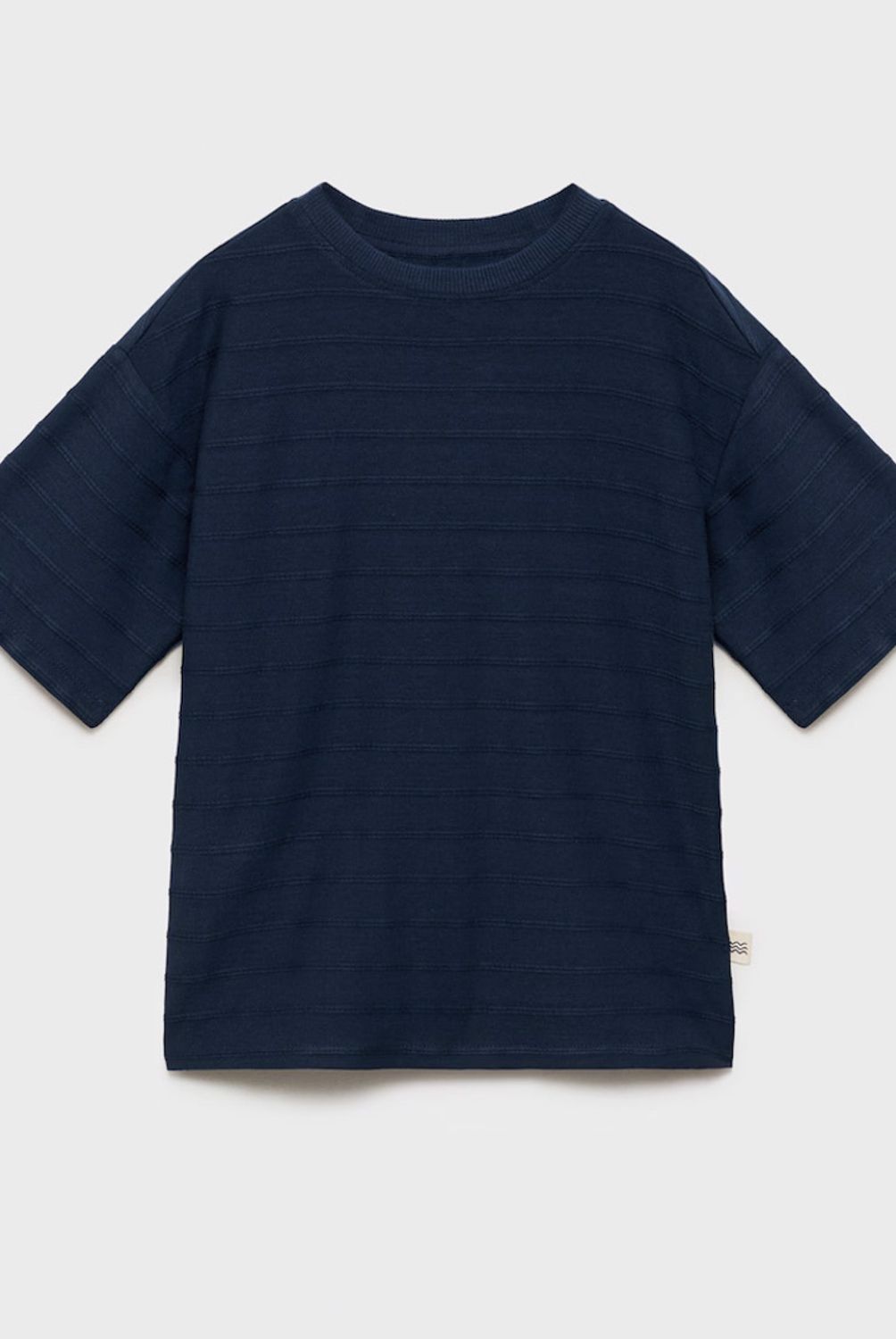 MANGO KIDS - Polera Algodón Rayas Relieve Niño Mango Kids