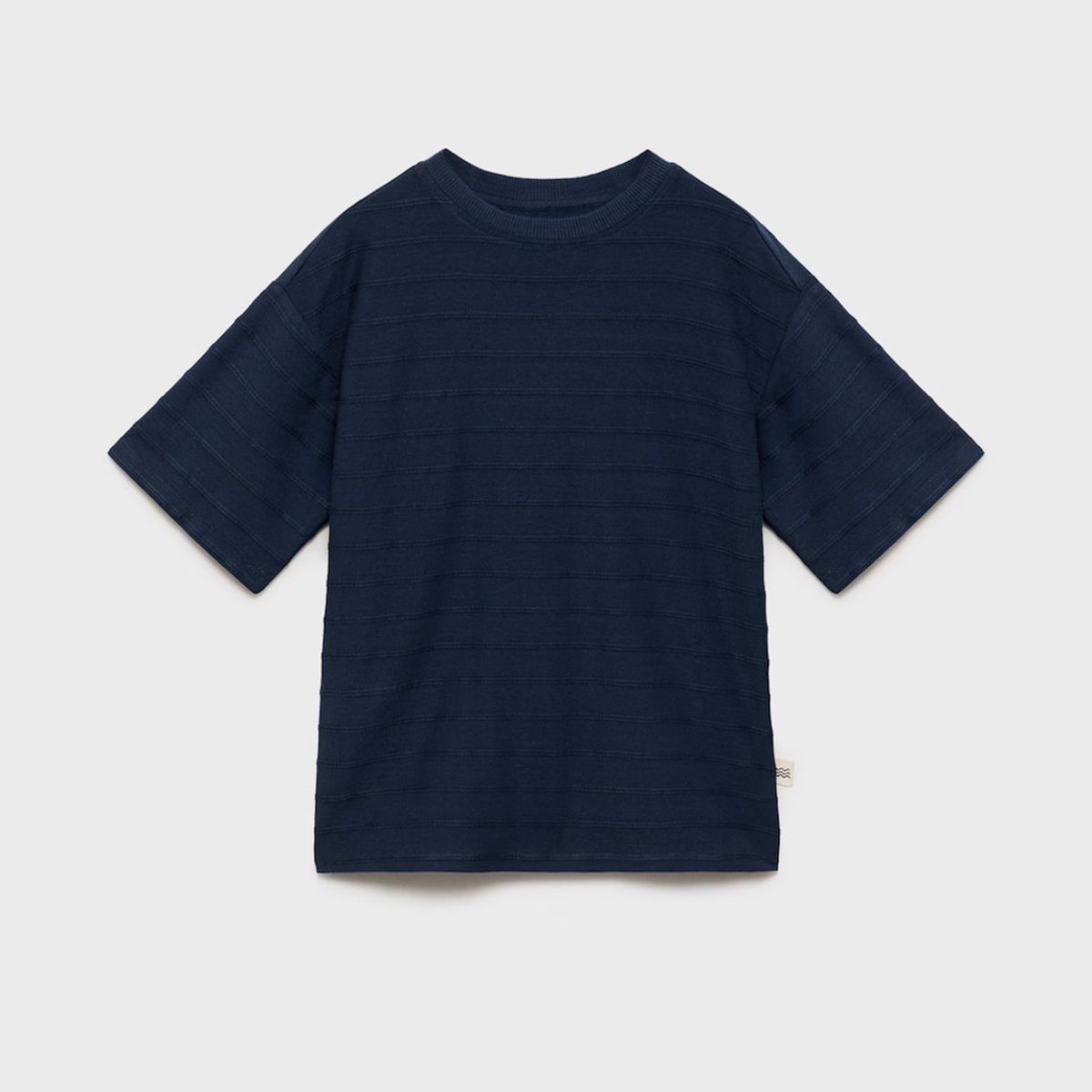MANGO KIDS - Polera Algodón Rayas Relieve Niño Mango Kids