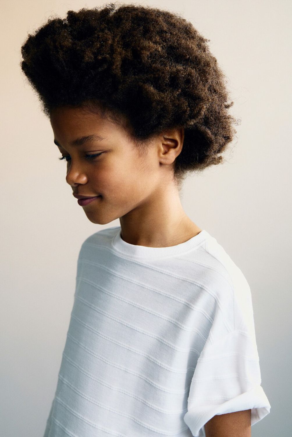 MANGO KIDS - Polera Algodón Rayas Relieve Niño Mango Kids